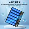6 18650 Lithium Battery Welding-Free Diy Kit Dc Ups Power Supply Optical Modem Router Uninterruptible Power Supply 5V 9V 12V