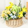 Woven Flower Basket Rattan Storage Basket Flower Girl Hand Basket Handmade Flower Basket For Home Wedding Decor
