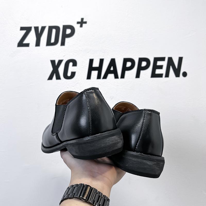 British Style One-pedal Trendy Leather Shoes Business Dress Casual Loafers New Men's Shoes 22557-11557-A