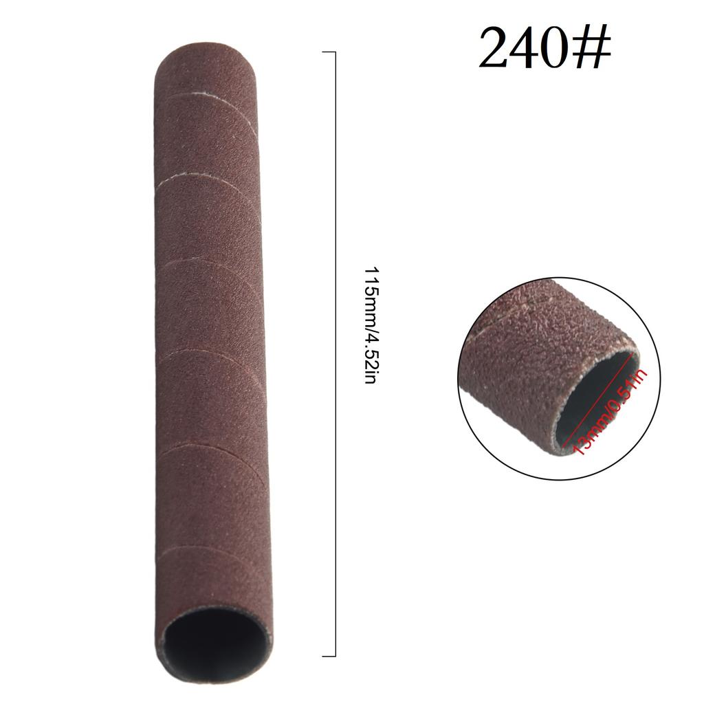 Sanding Drum Sleeves Sandpaper 4.5inch 80 150 240 Grit Vibrating Spindle For Sander Sleeve Polishing Tools Accessories