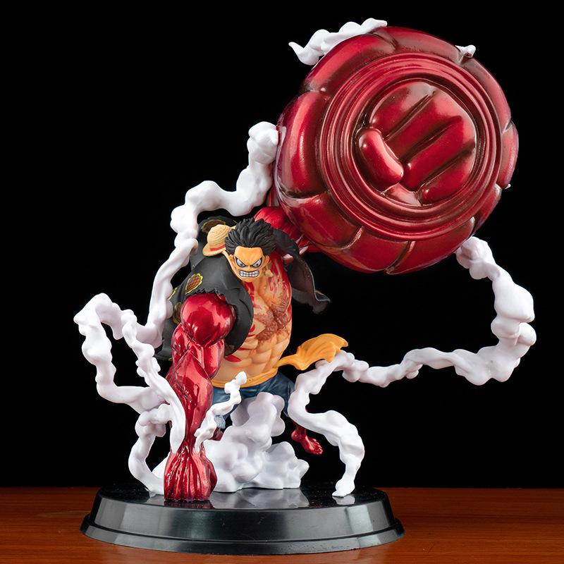 

Hot Selling 22cm One Piece Four Level Luffy Great Ape King Gun Big Fist Luffy Model Toy Gift Collectibles