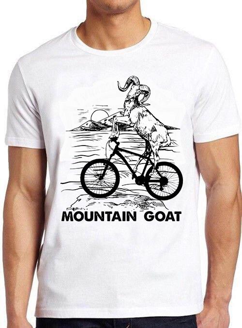 Mountain Bike Mountain Goat Riding Biking Funny Meme Cool Gift Tee T Shirt M784 L