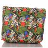 Beach Bag with Tropical Floral Pattern and Zipper