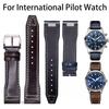 20mm 21mm Quick Release Strap For IWC Pilot Mark XVIII Le Petit Prince Spitfire Genuine Leather Watch Band Replacement