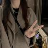 Women's Plus Size Hepburn Wool Coat: Winter Long Over-the-Knee, Loose Slimming Design (2-300 Jin)
