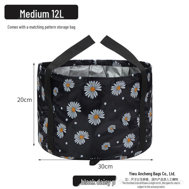 Portable Foldable Foot Bath with Insulated, Multifunctional Foot Soak Bag for Travel and Dormitory Use