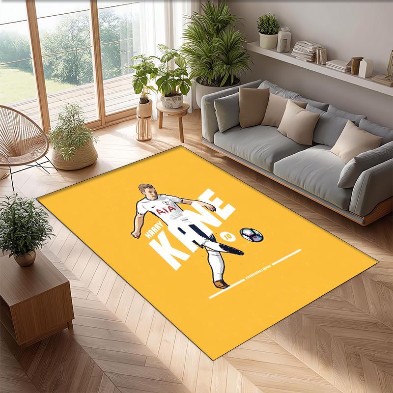 Harry Kane Printed Flannel Area Rug Non Slip Soft Polyester Floor Carpet Indoor Decor Mat for Bedroom Living Room Sofa