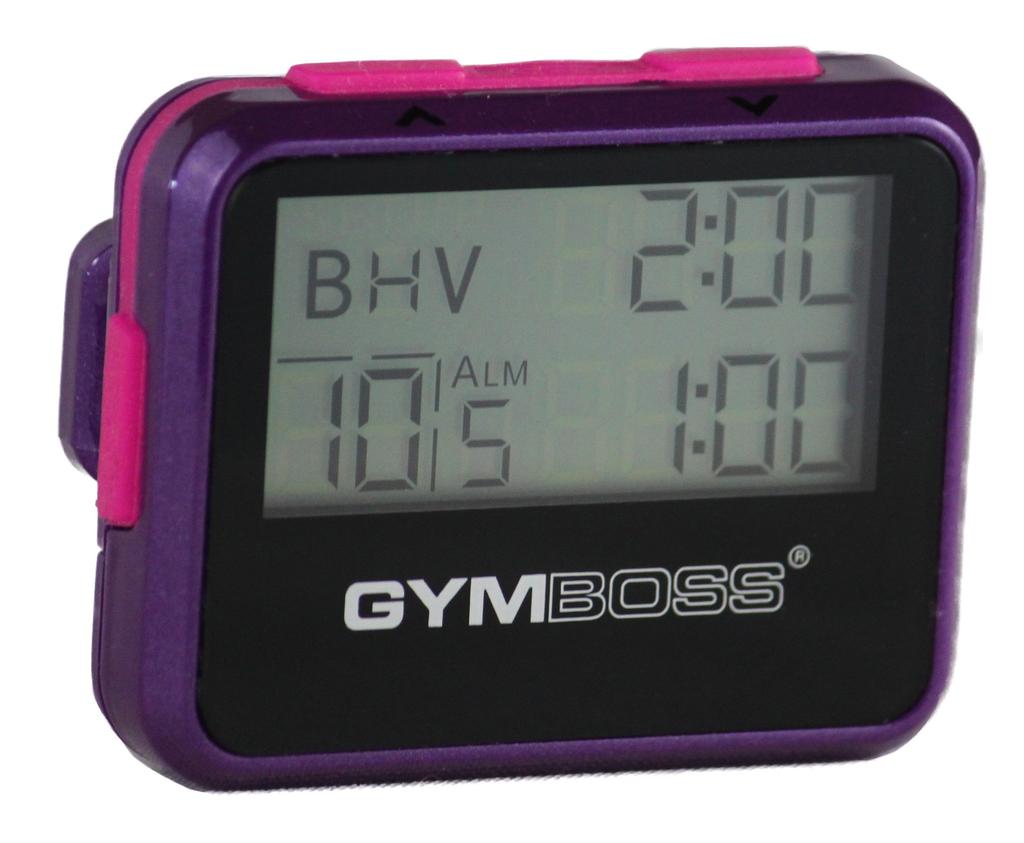 Gymboss Interval Timer and Stopwatch Metallic Gloss - Violet/Pink