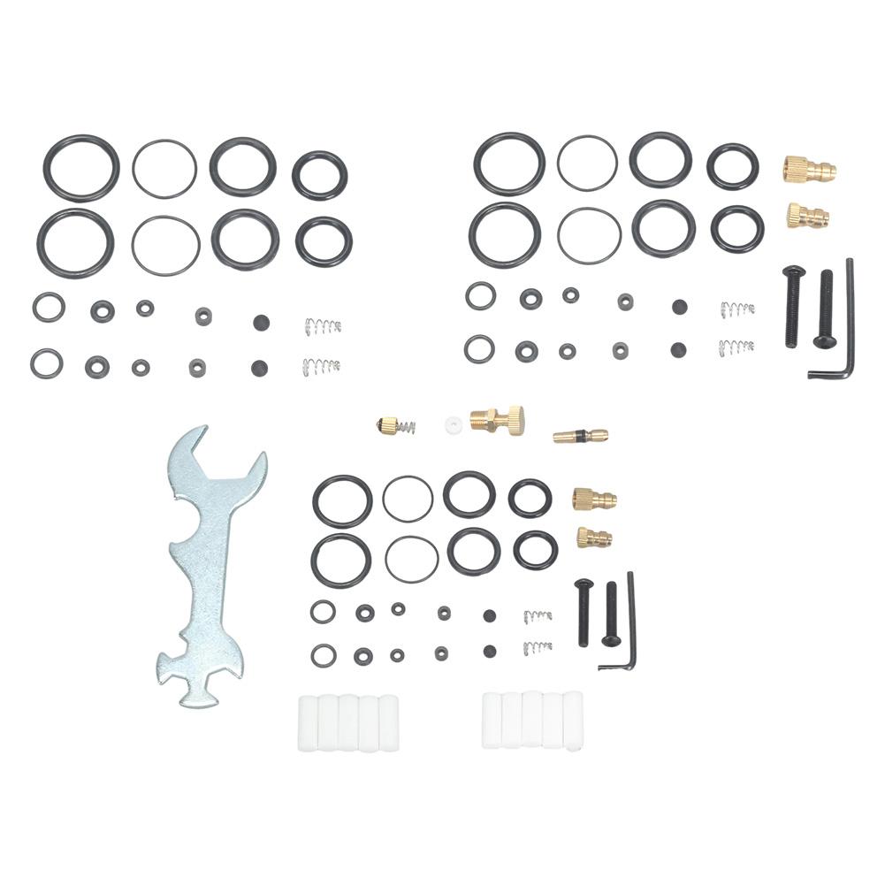 High Pressure Air Pump Seal Orings Replacement Kit with Multi Function Wrench and Filter Element for Hand Pump Repair