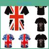 Vintage Union Jack Logo T-shirt Distressed Retro Style Graphic For British Culture Lovers