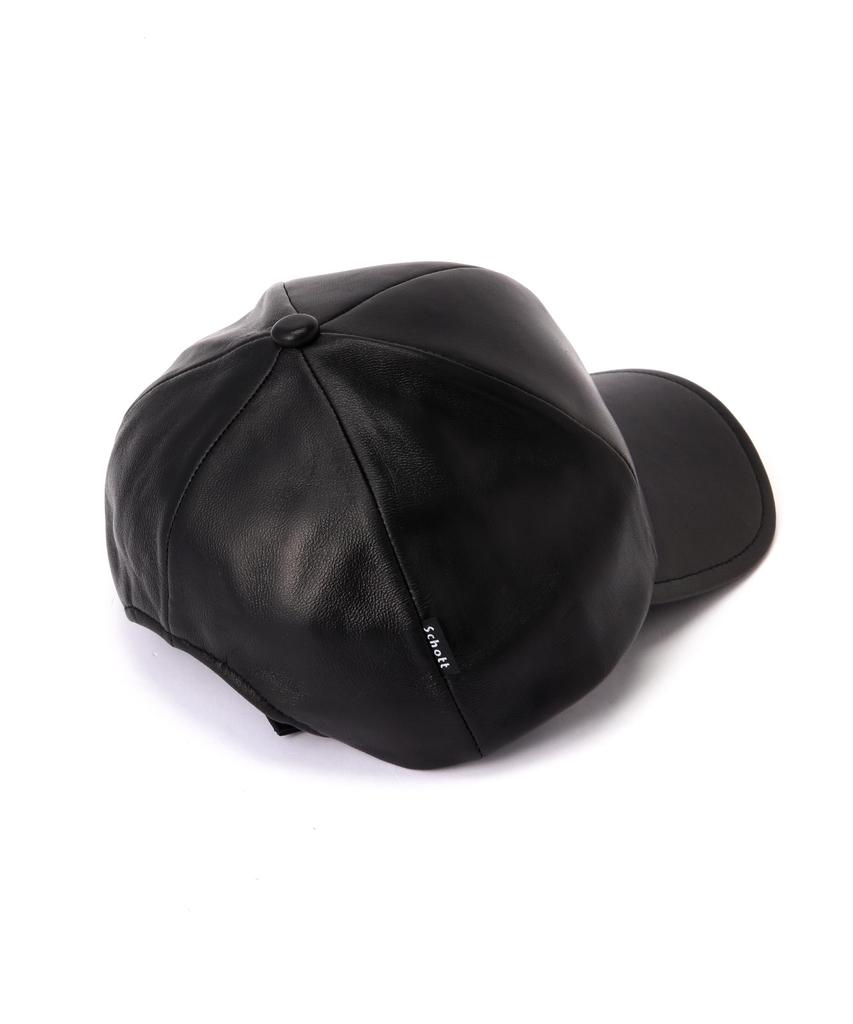 LEATHER CAP F 010 Black [Schott] B.B Men's 782-5974008