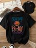 Sewing Superpower Graphic Tshirt Unisexs Loose Casual Short Sleeve Summer Daily Streetwear Commuting Trendy Fashion Style