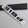 3D ABS Glossy Black English Letter Logo Badge Emblem Car Rear Trunk Sticker for BMW 316d 318d 320d 330d 335d Auto Accessories GX6