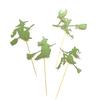 Happy Halloween 4PCS Ghost Witch Halloween Party Cupcakes Small Card Dessert Cake Decoration