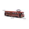 Metal Die-Cast Alloy Light Rail Pull Back Train Engine Toy Retro Model Tram,Fall-Resistant Desktop Decor Pull Back Door Openable 7 Inches Train Kids