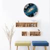 12-Inch Nordic Starry Sky Silent Wall Clock for Bedroom & Living Room