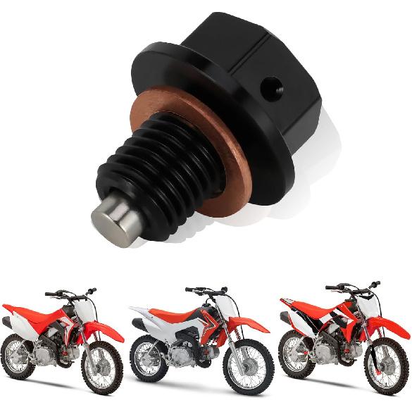 

Motorcycle M12xP1.5 Magnetic Oil Drain Plug Bolt Screw Replacement for CRF 110 CRF110 CRF110F CRF 110F Dirt Bike Red чёрный