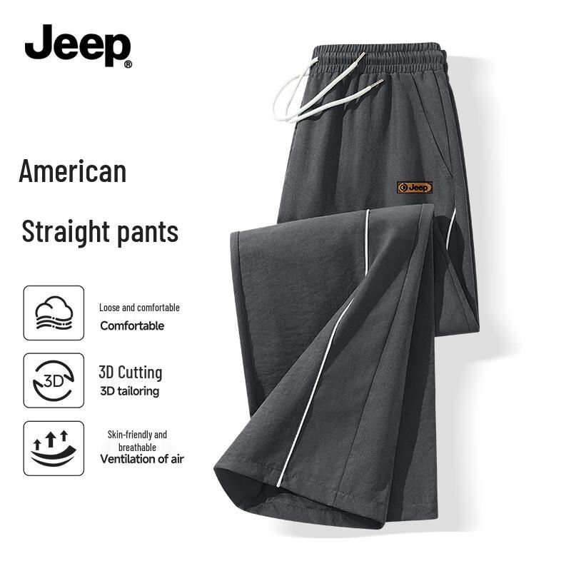 JEEP Men s Summer Loose Straight Casual Pants 2XL