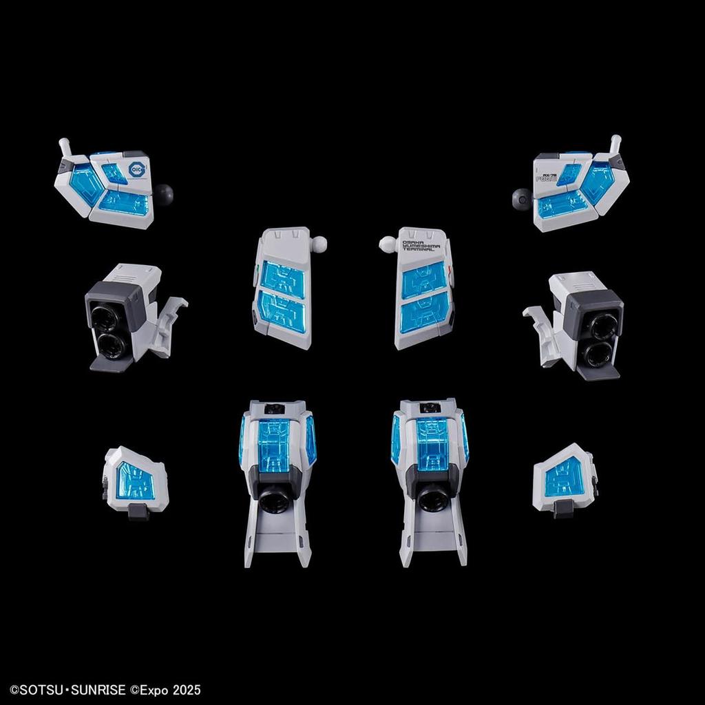 EXPO2025 Gundam Glass Feather Scale Plastic Model Kit RX-78F00/E (EX-001 Equipped) 1/144 Pre-Colored
