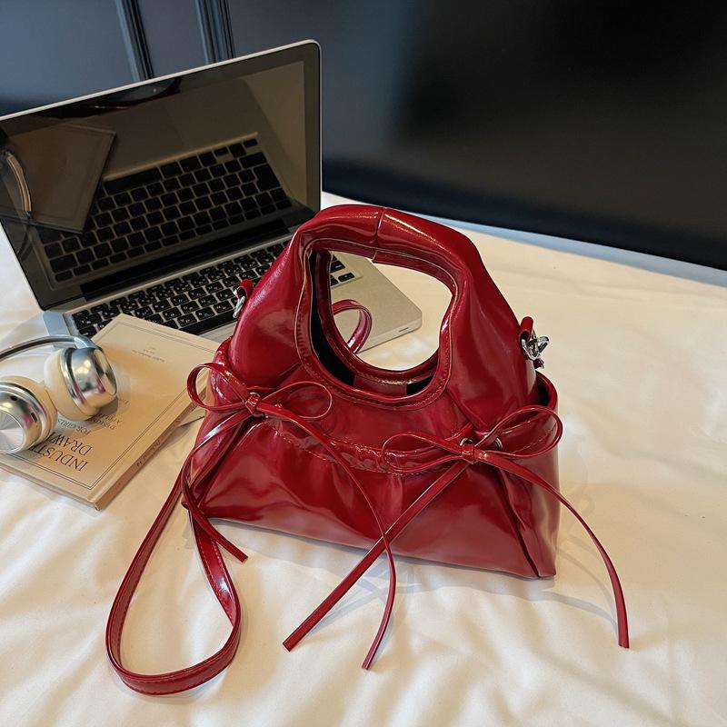 

Премиальный сенс простая женская сумочка 2025 лето новая мода сумка под мышкой повседневная на плечо сумка-мессенджер 27*10*11 бордовый