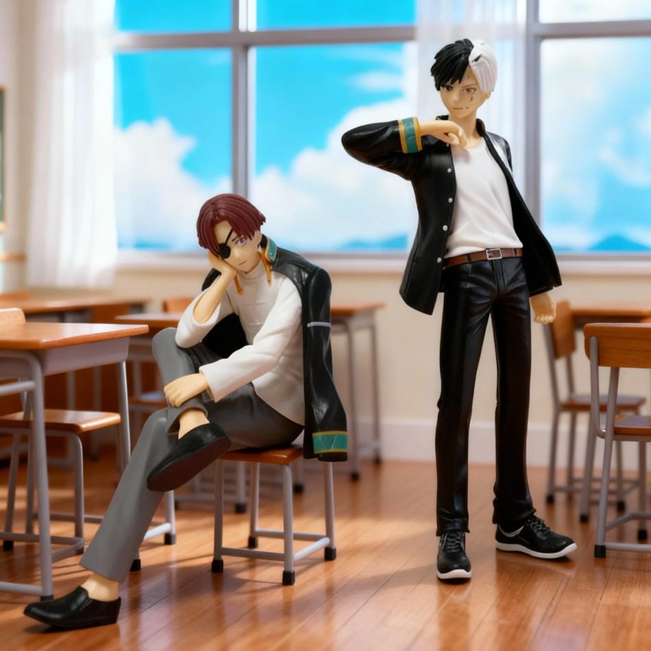 PVC Windproof Anime Merch | Noodle Stopper Figure - Standing Sakura Haruka & Sitting Suoh Hayato | Fan Collection Edition