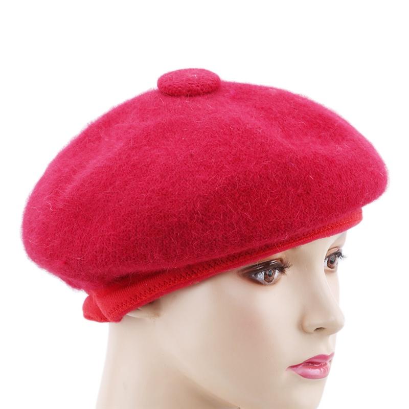 Stylish Fur Hats Female Plain Solid 