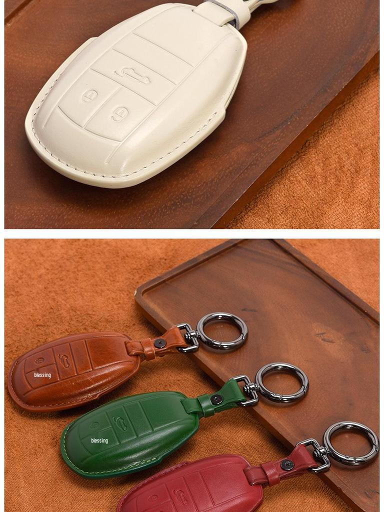 Handmade Genuine Leather Key Case for Bentley: Flying Spur, Bentayga, Continental GT, Mulsanne