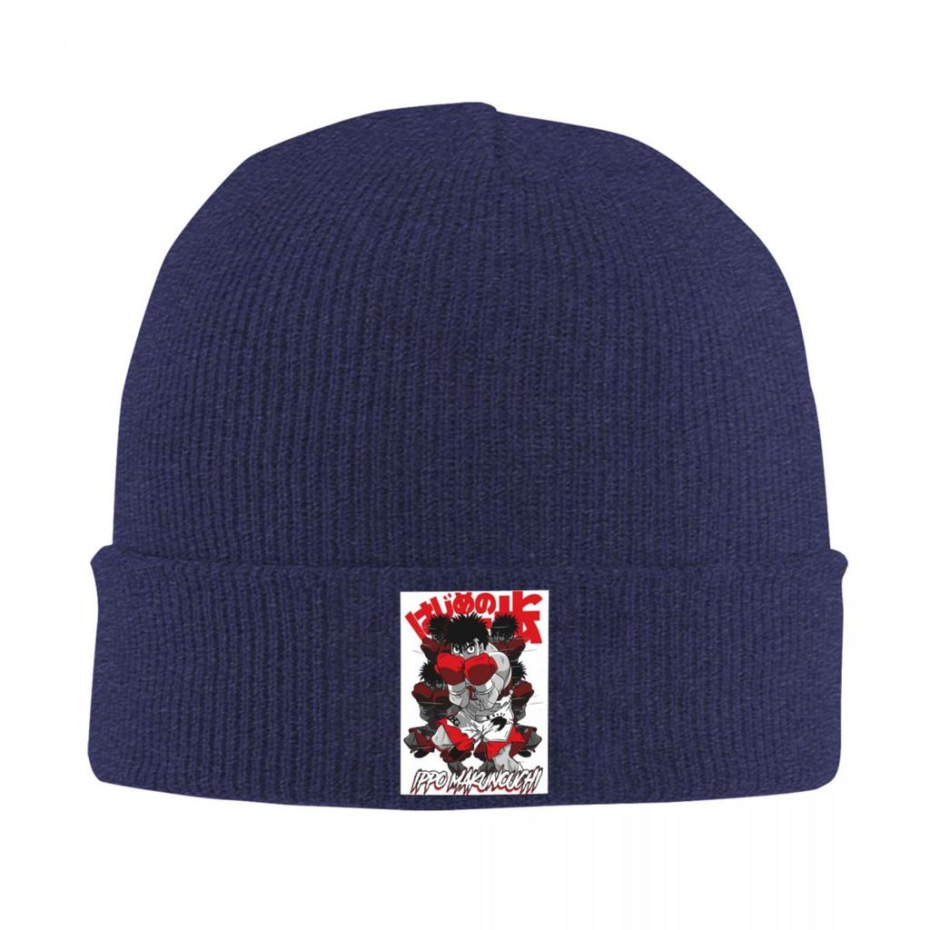 Hajime No Ippo Anime Kamogawa Boxing Warm Knitted Cap Hip Hop Bonnet Hat Autumn Winter Outdoor Beanies Hats for Men Women Adult