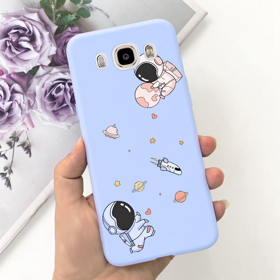 For Samsung Galaxy J7 J5 J3 2016 Case SM-J320F J510F J710F Phone Cover Cute Astronaut Silicone Bumper For Samsung J2 2016 Fundas