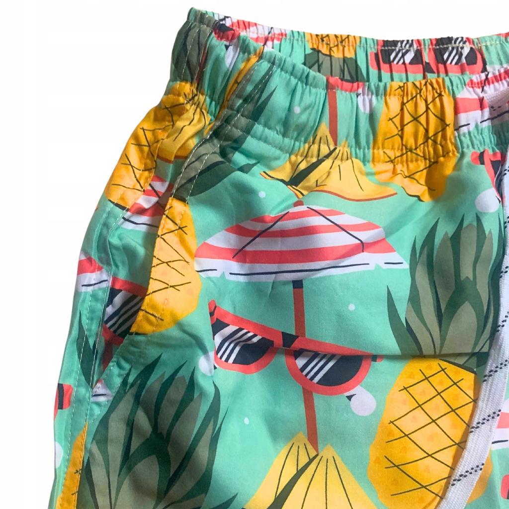 Beach Shorts Youth Hawaiian Shorts Mesh Swim Trunks Slim M