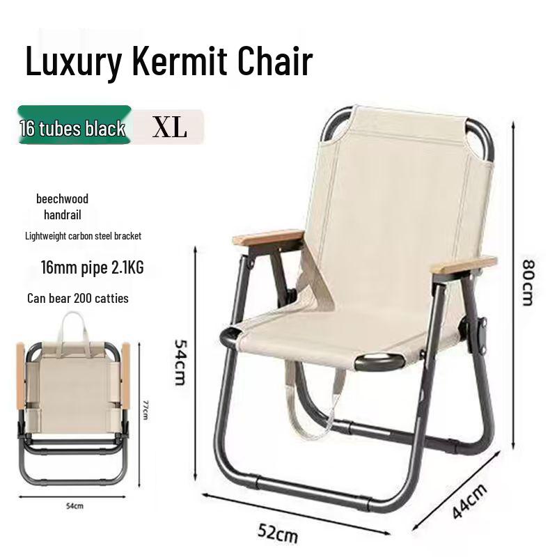 Kermit Outdoor Portable Aluminum Folding Camping & Fishing Chair