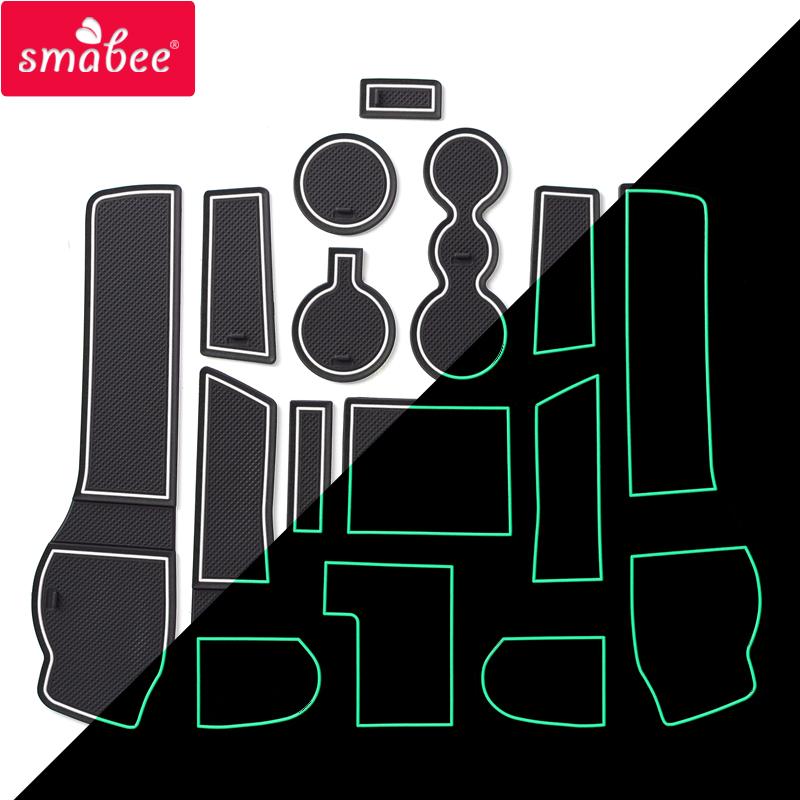 Tapis de fente de porte antidérapant de voiture, pour VW Passat B8 2015 ~ 2019 Volkswagen variante Alltrack GTE GT Estate, accessoires de tasse, autocollant de voiture