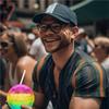 ABYN-4PCS Rainbow Disco Ball Cup With Lid And Straw - Bachelorette Party Decorations Party Favors