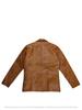Handmade Formal Party Work Tan Men's Genuine Lambskin Soft Leather Blazer Coat