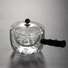 650ml Heat Resistant Side Wooden Handle Glass Teapot With 360° Rotary Infuser Liner Filter Boil Puer Oolong Tea Pot Tea Utensil