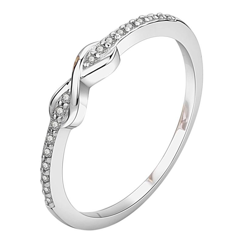 

Роскошные женские кольца из белого золота 18 карат с маленькими бриллиантами, ювелирные украшения, обручальное кольцо, пасьянс, обручальные кольца для женщин, кольцо с хвостом