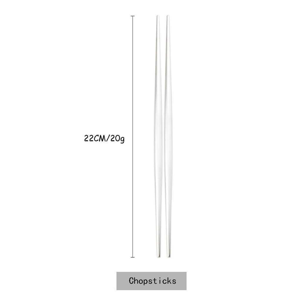 1Pair 304 Stainless Steel Chopsticks Reusable Chopsticks Anti-scalding Tableware Colorful Metal Dinnerware Sushi Food Chopsticks