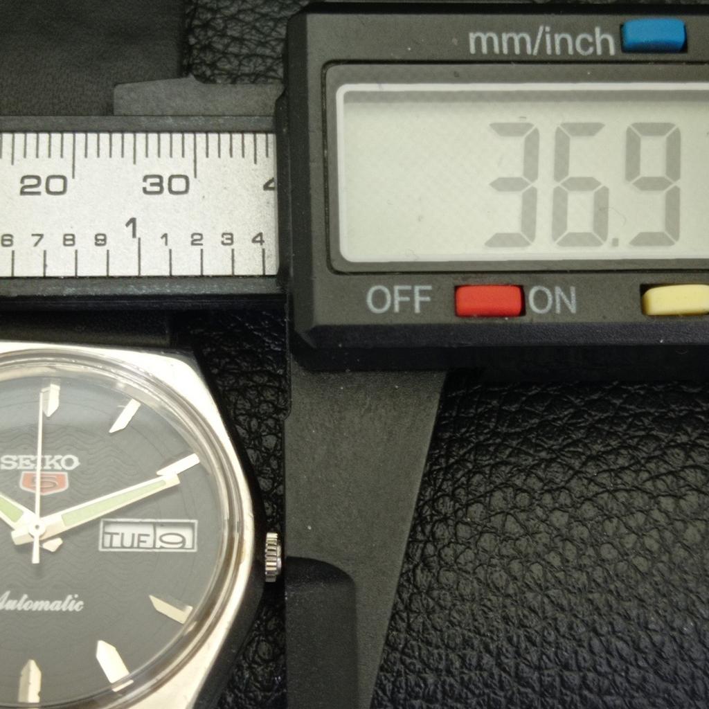 Seiko 5 AUTOMATIC VINTAGE 6309A JAPAN MENS BLACK COLOR DIAL WATCH A701232-5 R206a-a701232