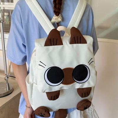New High-value, Fresh, Sweet and Cute Cartoon Kitten Backpack, Light and Large-capacity Backpack for Primary and Secondary School Students