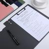A4 File Folder Clipboard Writing Pad Memo Clip Board Double Clips Test Paper Storage Organizer School Supplies Office Stationary Decor