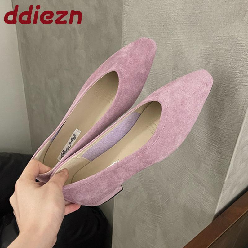 Fashion Luxury Fashion Shallow Women Flats With Shoes Casual Female Soft Footwear Slip On Ladies Flats Shoes