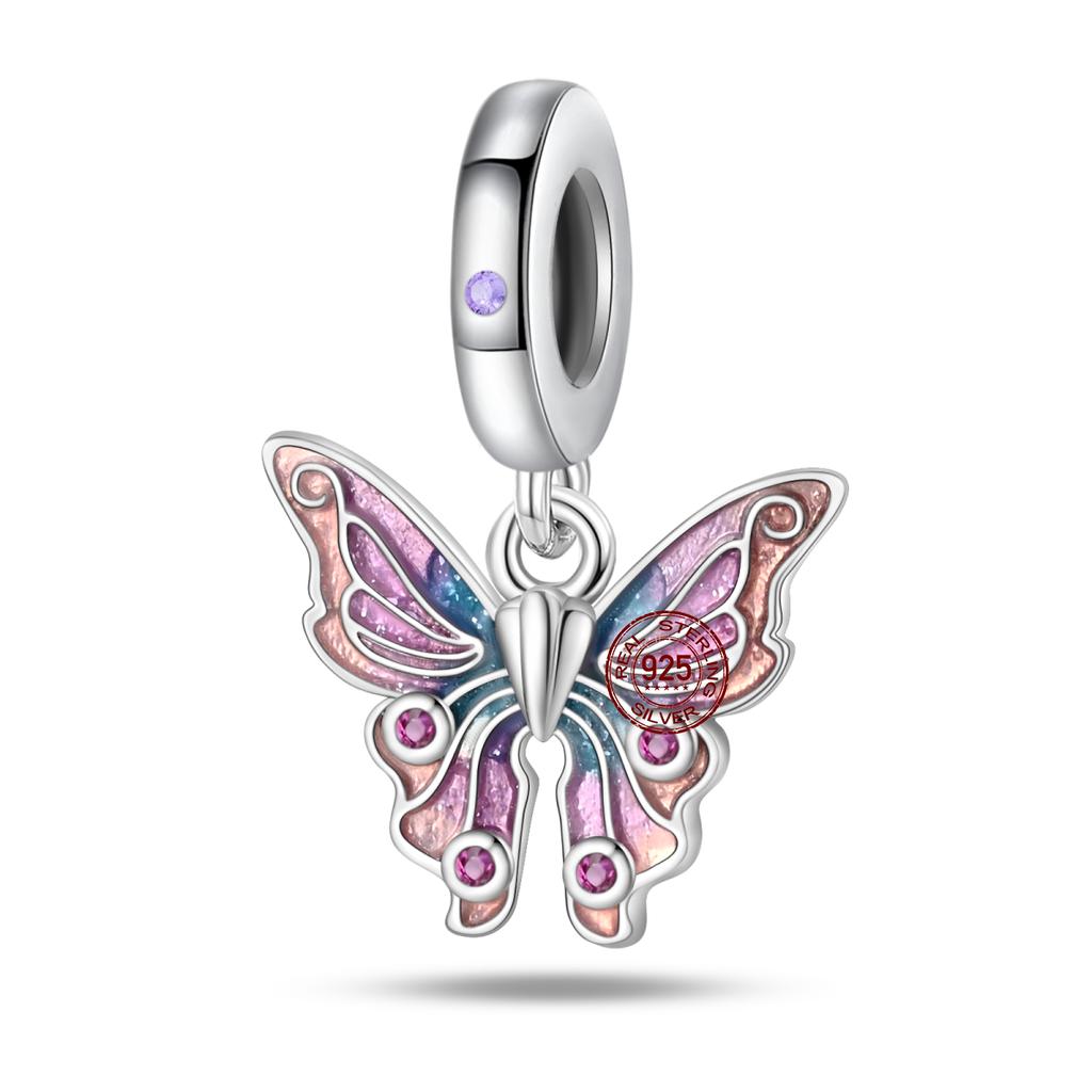 Copper Jewelry Pendant Early Spring Four Leaf Clover Flower Charm Fit Pan Beads Jewelry Birthday Diy Gift Fine Jewelry