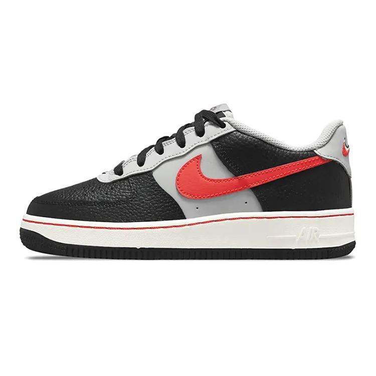 Nike Air Force 1 '07 LV8 EMB Grade School '75th Anniversary - Trail Blazers' (Unisex) Black / Grey / Sail / Chile Red