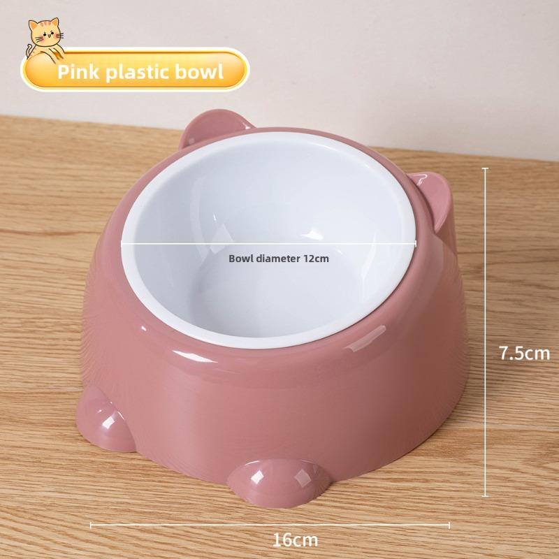 Pet Bowl, Stainless Steel Cat Bowl, Dog Bowl, Feeder, Cat Slanted Mouth, Cat Food Bowl, Dog Basin, Pet Food Utensils