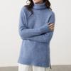 SinoFuDe Women's Wool Blend High-Neck Knit Sweater