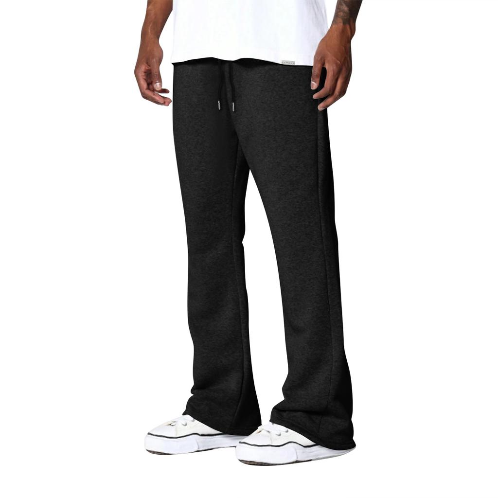 Men's Solid Color Loose Wide Leg Sweatpants Men's Casual Fashion Sweatpants