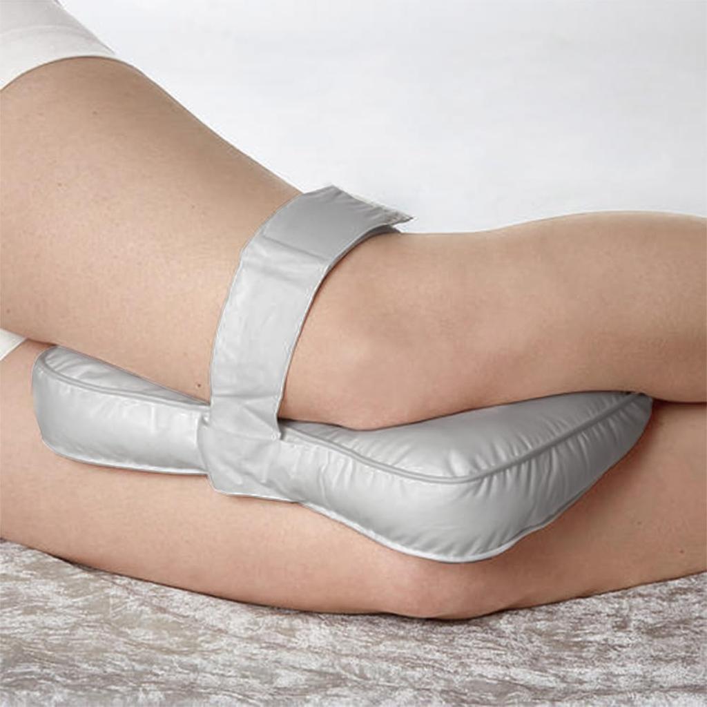 TEXSTEAD Side Sleeper Knee Pillow  Thigh Pillow  Knee and Back Pain Relief Cushion  Washable with Velcro Closure  Breathable Portable Design  Dual