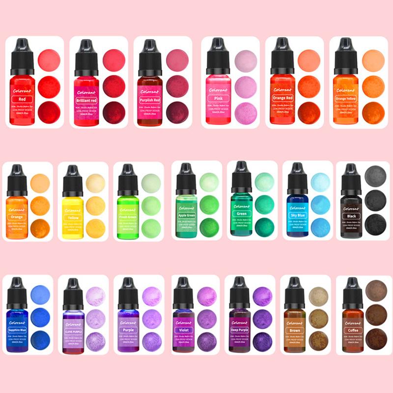 10ml Candle Soap Pigment Liquid Colorant for DIY Aromatherapy Candle Resin Coloring Dye Handmade Crafts Jewelry Making Supplies