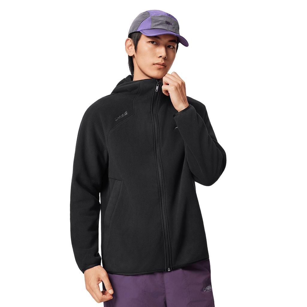 Li Ning Loose Fit Hooded Logo Jacket Men Jackets AWDVC43-6