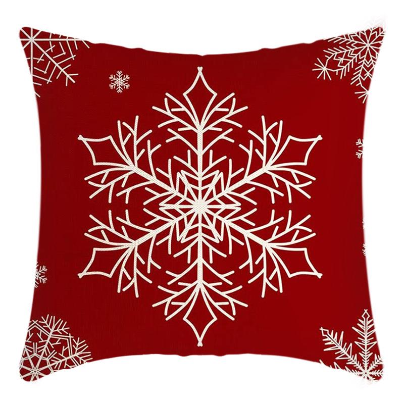 Christmas Pillow Case Printed Living Room Sofa Bedroom Pillow Case Christmas Pillow Case Printed